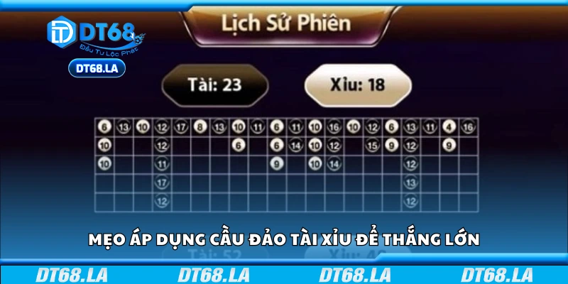 Các mẹo áp dụng cầu đảo tài xỉu để thắng lớn