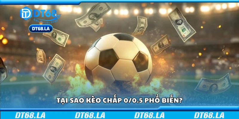 Lý do kèo chấp 0/0.5 phổ biến