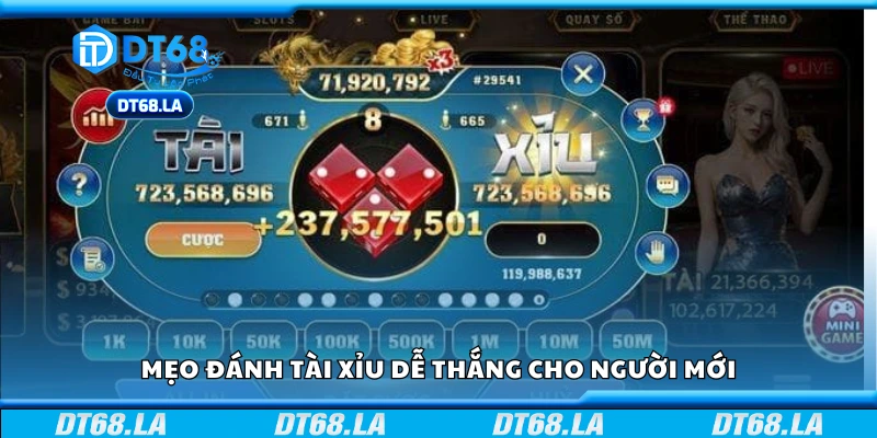 Top mẹo đánh tài xỉu dễ thắng cho người mới